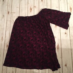 One shoulder mini dress